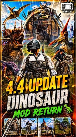 Bgmi 4.4 Update Return mod dinosaur 🦖 #bgmi #bgmi4.4update #viralshorts #shorts