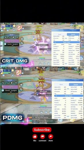katar build crit dmg vs pdmg #shortsfeed #rooc