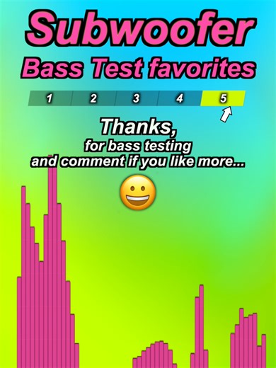#Bass test for #subwoofer - Your voted favorites Low frequency basstest for speaker check suitable for any #speaker , subwoofer, bluetooth speaker or #headphones #JBL bass test / #soundtest / #basstest