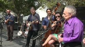 Ralph Stanley. There will never be another. The epitome of lonesome singing. I had the chance to be on the Great High Mountain Tour alongside Ralph and his band for an entire summer when I was 12 years old. This tour included SO many of my heroes, but what I remember most about those shows is that every night Ralph would hit the stage to play clawhammer banjo on 'Rocky Island'. He would always throw me his rhinestone jacket to catch from the side of the stage and I would put it on and myself, my