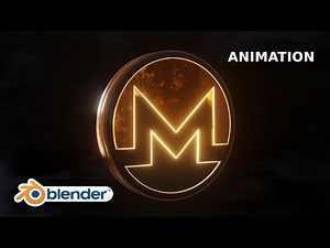 3D Monero Coin modeling in Blender 3.4