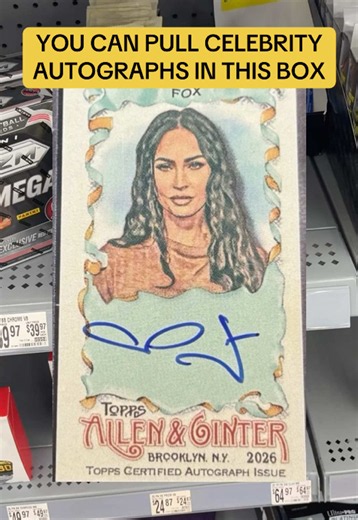 CAN WE PULL A MEGAN FOX AUTOGRAPH? 🔥 #sportscards #baseballcards #allenginter #review #tradingcards