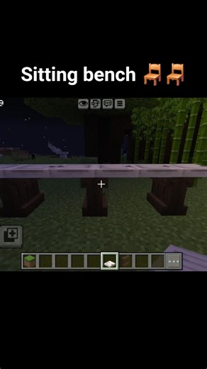 sitting bench in minecraft
