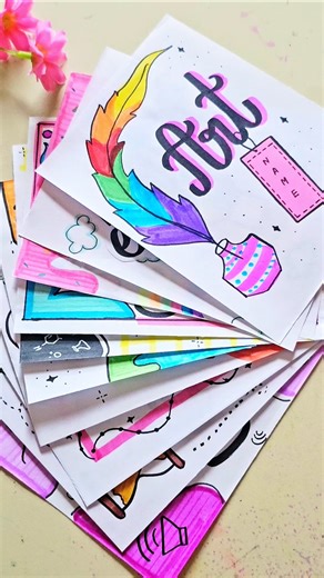 ✨Easy Border Designs / Project Work Designs/Corner Designs #drawing #project #designs