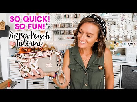 Quick and Fun (and Unique!) Zipper Pouch Tutorial - Pattern from Sewn Ideas!