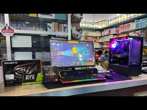 Under ₹50000 Ryzen5500 RTX 3050 16GB gaming PC | med-range budget gaming PC free fire GTA5 maincrft