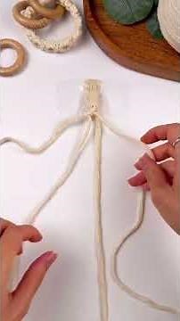 How to Make a Baby Rattle from a Macrame Daisy Chain
