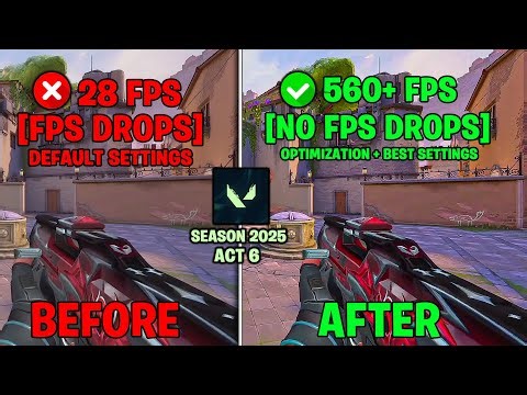 Valorant Season 2025 ACT 6 BEST Optimization Guide|Valorant Episode 10 Act 6 Low End Pc Lag Fix 2025