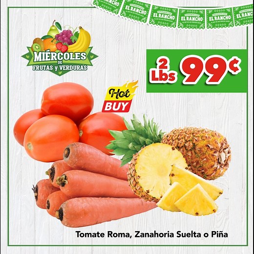 🥑🥕 Este miércoles, aprovecha MEGA OFERTAS en Frutas y Verduras. ¡Frescura y ahorro en un solo lugar! 🍎🥬 Vigencia al 05 de Marzo del 2025 en📍Houston y 📍Dallas-Fort worth https://elranchoinc.com/weekly-ads-houston/ https://elranchoinc.com/weekly-ads-dallas/ | El Rancho Supermercado
