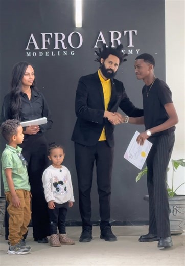 Ethiopian Model Graduation Celebration in Afro Fashion