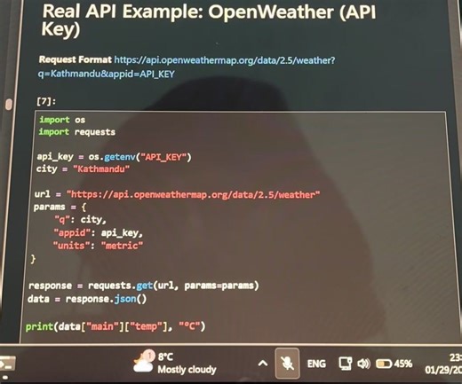 API Authentication and Real APIs in Python through Jupyter Notebook #python #engineering #coder #jupyternotebook #linuxubuntu