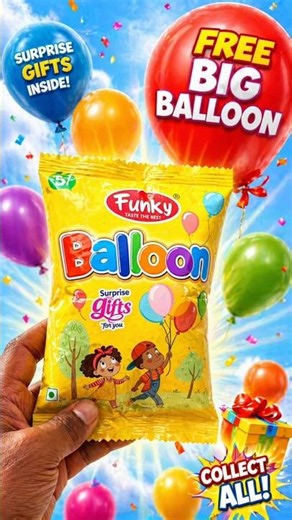 ₹5 Funky Balloon Surprise Pack Opening 🎈 | Free Gifts Inside! 😱 #youtubeshorts #shortsvideo #shorts