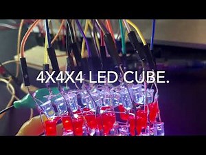 4x4x4 Arduino LED Cube [Code, Circuit and Material Links In Video Description]
