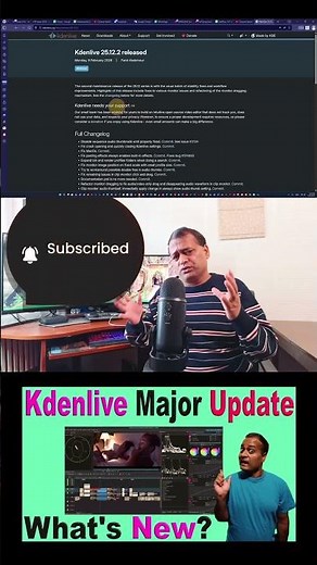 Kdenlive 25.12.2 #shorts #kdenlive