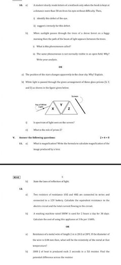 MQP-4, Science, SSLC karnataka board Exams useful Question paper 2025-26