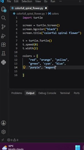 Why you need to learn Python Turtle graphics 🐍 #python #coding #tutorial