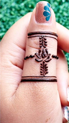 Finger mehndi design l thamb finger mehndi design l stylish mehndi design l easy finger Henna design