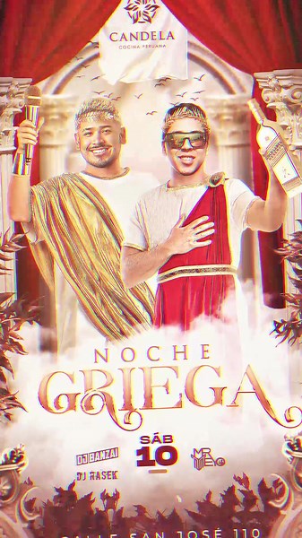 Flyer Motion Temática Griega 💥🎨 #FlyerMotion #AfterEffects #diseñografico #flyerdesign #ai