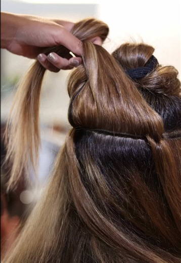 Give your clients the hair they want in a fraction of the time💖 #hairextensions #extensions #extensiontraining #extensioneducation