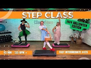 INTERMEDIATE STEP Aerobics - 2024 Halloween Edition! 135 BPM - #426 WICKED FUN