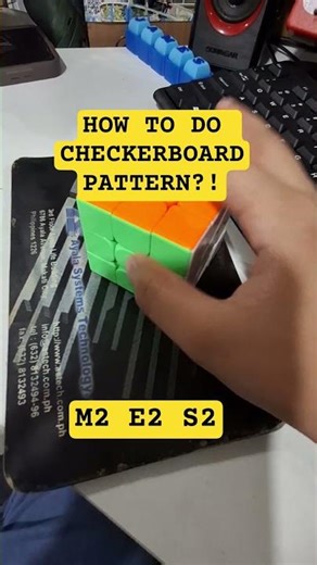 HOW TO DO CHECKERBOARD PATTERN?! #rubikscube #speedcubing #speedcube #twistypuzzles