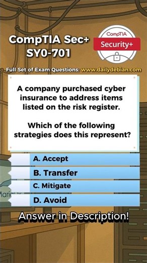 CompTIA Security+ (SY0-701) Exam-Style Practice Question 2026