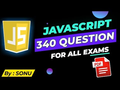 JavaScript MCQ JS coding questions and answers PDF for competitive exams and interview