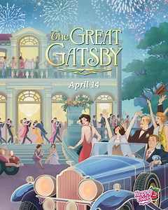 Get ready to dive into our fresh take on the classic tale with the glitz and glamor of the 1920s 🎆 Mark your calendars for April 14 and stay tuned! | Happy Color - Color by Number