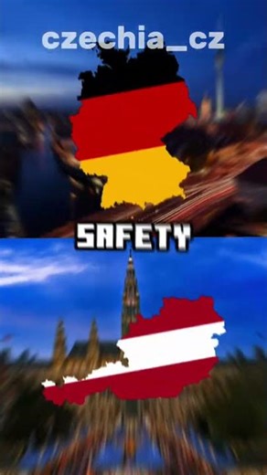 Germany vs Austria #europe #map #austria #germany #geography #flag #shorts