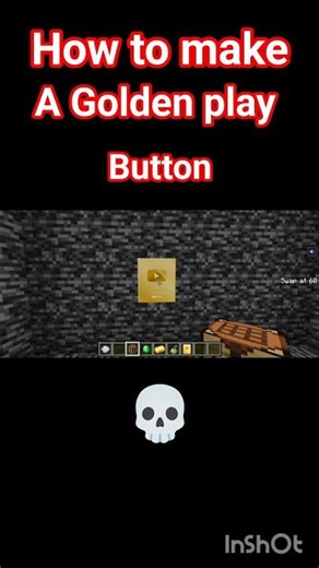 Minecraft Mein Golden play button Kaise banaen