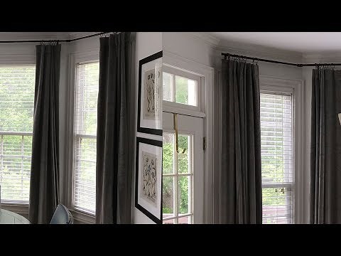 How to make store bought curtains look EXPENSIVE- NO SEWING & NO MEASURING!