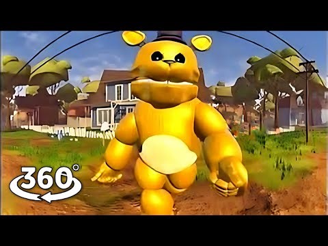POV: FREDBEAR Hunts You in HELLO NEIGHBOR 360 VR (INSANE JUMPSCARES)
