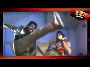 Lady Police Powerful Action Fights || Telugu Thunder Action