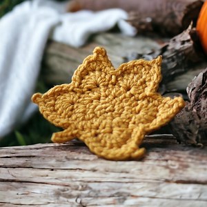 CROCHET LEAF PATTERN - Crochet Maple Leaf Pattern Includes Link to Video Tutorial in Listing - Fall Leaf Ornament - Etsy