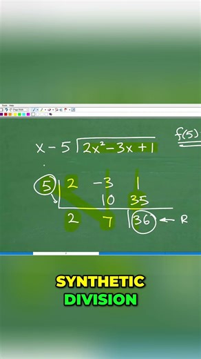 Master Synthetic Division Understand Remainders Easily #math #maths #algebra #equation #polynomials