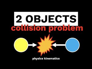 Where Do 2 Objects Collide? Physics Kinematics Problem Tutorial