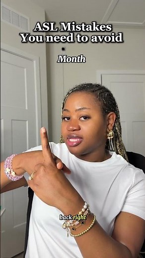 How to sign “month” in ASL. #asl