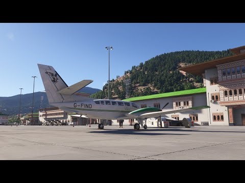 Livestream flight from Paro to Lukla in the F406 Caravan II in Flight Simulator 2024