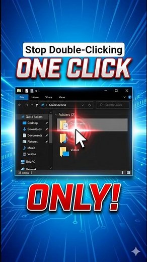 Single Click open File (Windows Hack)