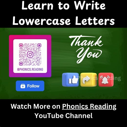 10K views · 104 reactions | Let us learn to write the lowercase letters. #abcd #alphabet #learntowrite #lowercase #LettersAndNumbers | Phonics Reading | Facebook