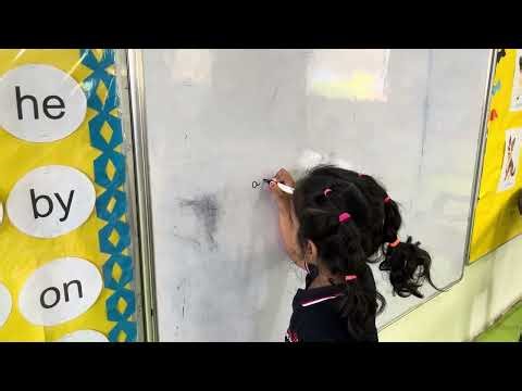 PP1 Sec A – Numbers, Number Names & Letter Practice on Board ✏️📚📝 Description: