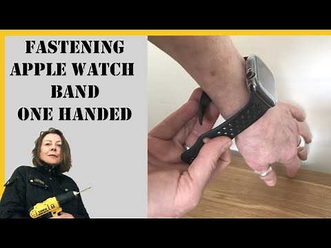 How to: Correctly fasten your Apple Watch sports band strap (one-handed)