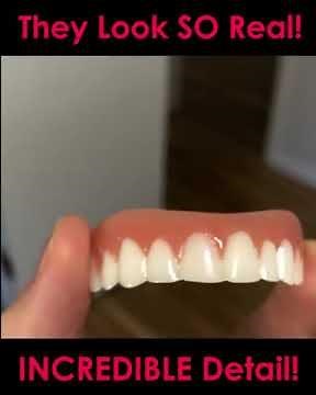 They Look So Real 😁 If you have Missing Teeth & Gaps... Must Try It!!! #instantsmile