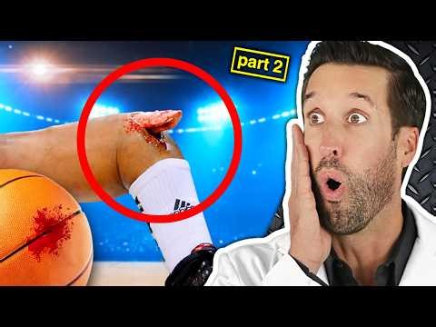 ER Doctor REACTS to Worst NBA Basketball Injuries #2