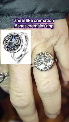 Tree of Life Ashes Memorial Ring for Remembrance