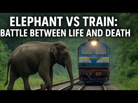 Elephant vs Train: A Battle Between Life and Death