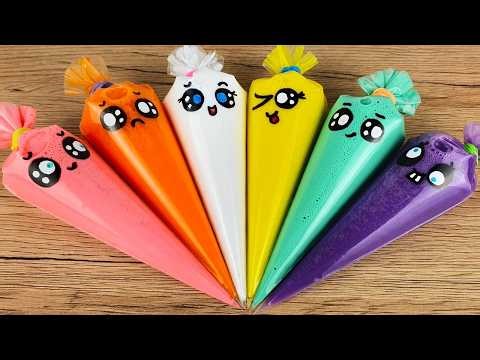 Piping Bags Slime ! Satisfying Relaxing ASMR ! Part 1002