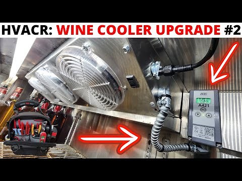 HVACR: Commercial Refrigeration Bar Cooler Upgrade Part 2 (LED Lights, Penn A421Thermostat Install)