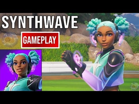 New Synthwave Skin Gameplay (Fortnite)