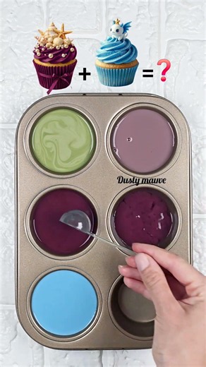 Muted Pastel Color Palette🎨 Dusty Purple, Sage & Mauve #colorpalette #colormixingmagic #colormixing